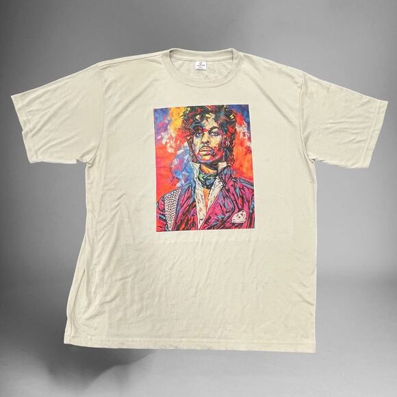 Rare 3XL Prince Shirt Artist Formally Know Artwork Portrait Graphic Print Vapor - Picture 1 of 6